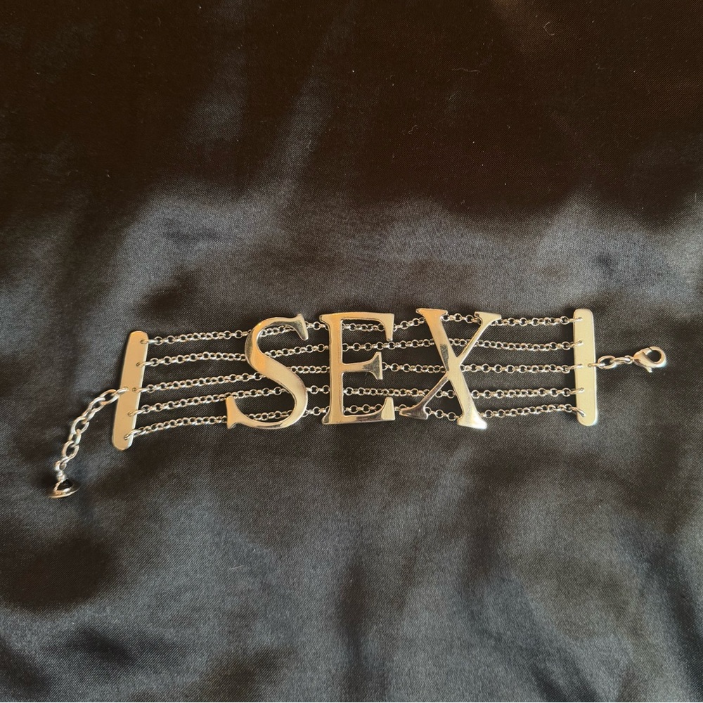 ***SOLD*** Vivienne Westwood Silver SEX bracelet / choker
